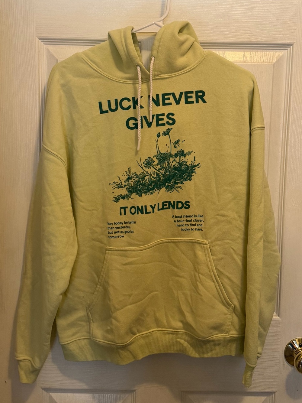 Grayson Threads light yellow pullover hoodie